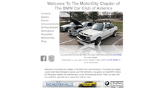 Desktop Screenshot of motorcitybmwcca.org