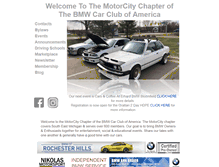 Tablet Screenshot of motorcitybmwcca.org